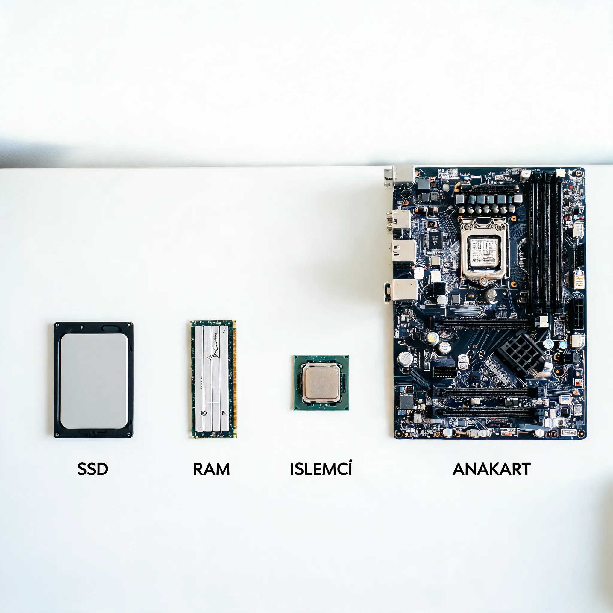 SSD, RAM ve bilgisayar donanım yükseltme işlemleri