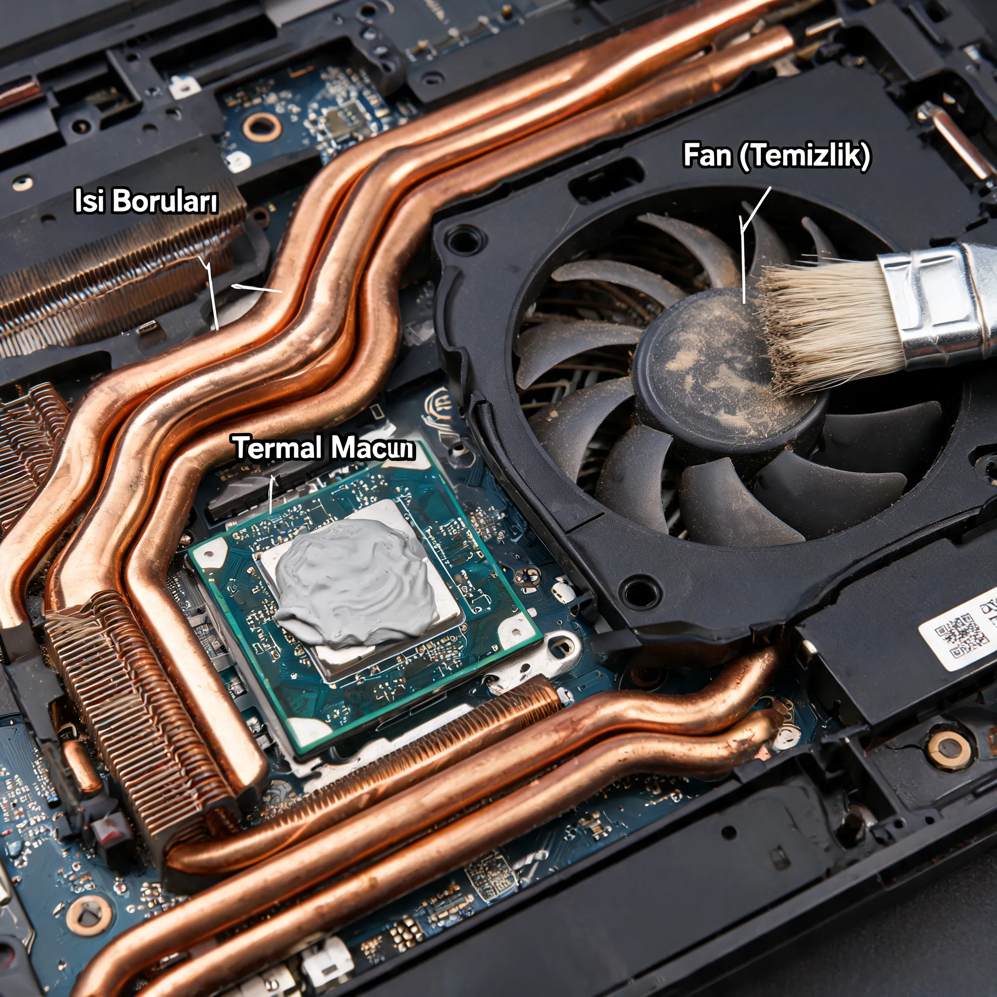Laptop Isınma Sorunu Mersin | Termal Bakım ve Fan Temizliği