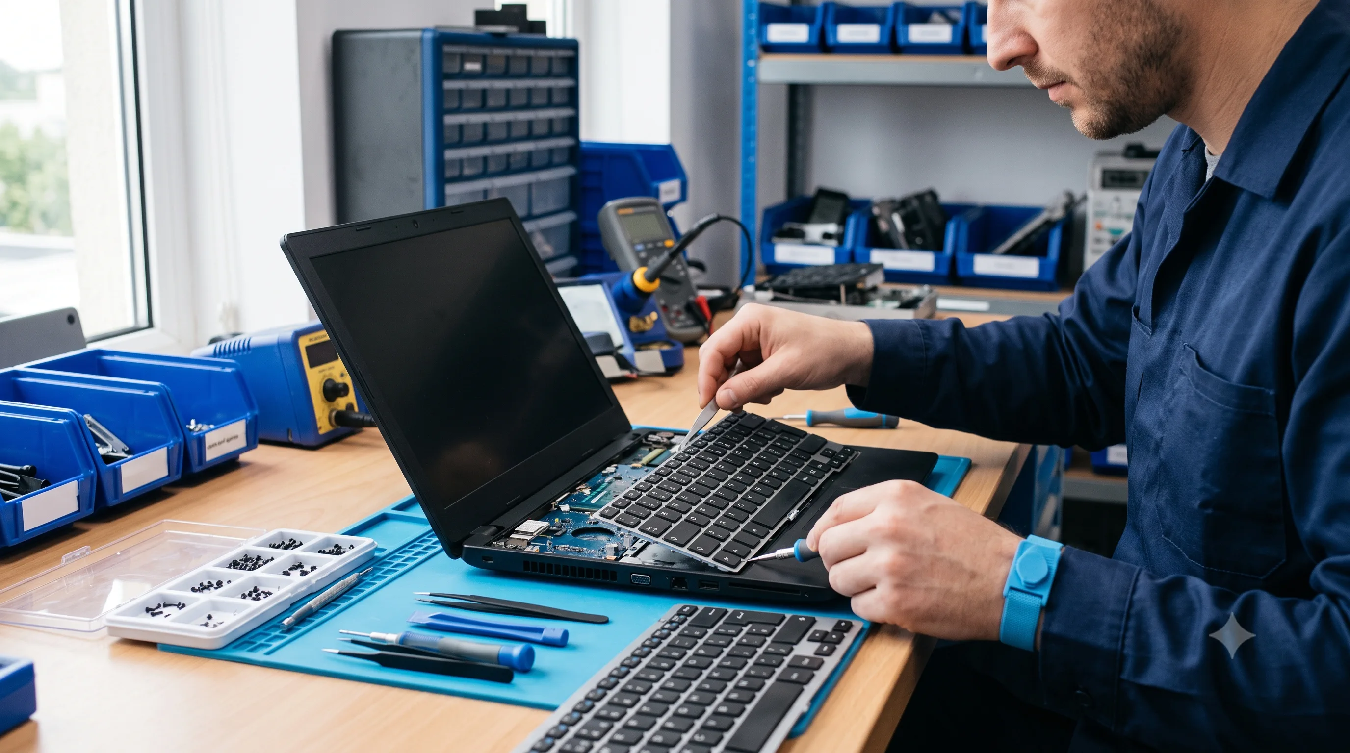 Mersin laptop klavye değişimi için hassas servis işlemi