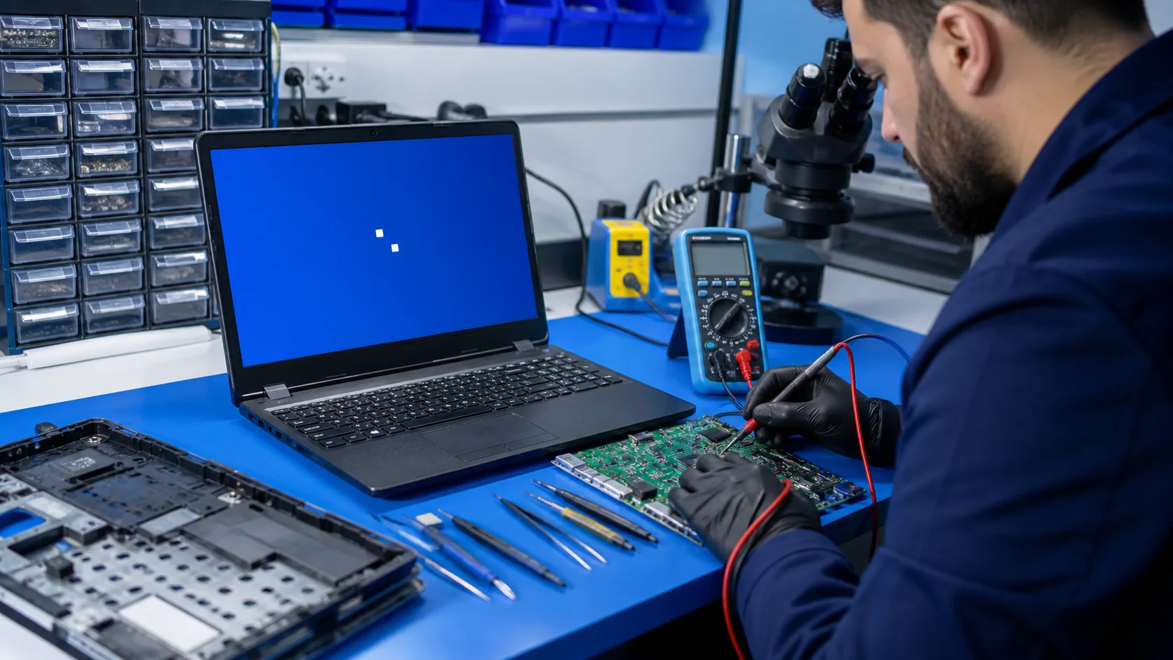 Mersin laptop mavi ekran hatası için teknik servis ve donanım teşhisi