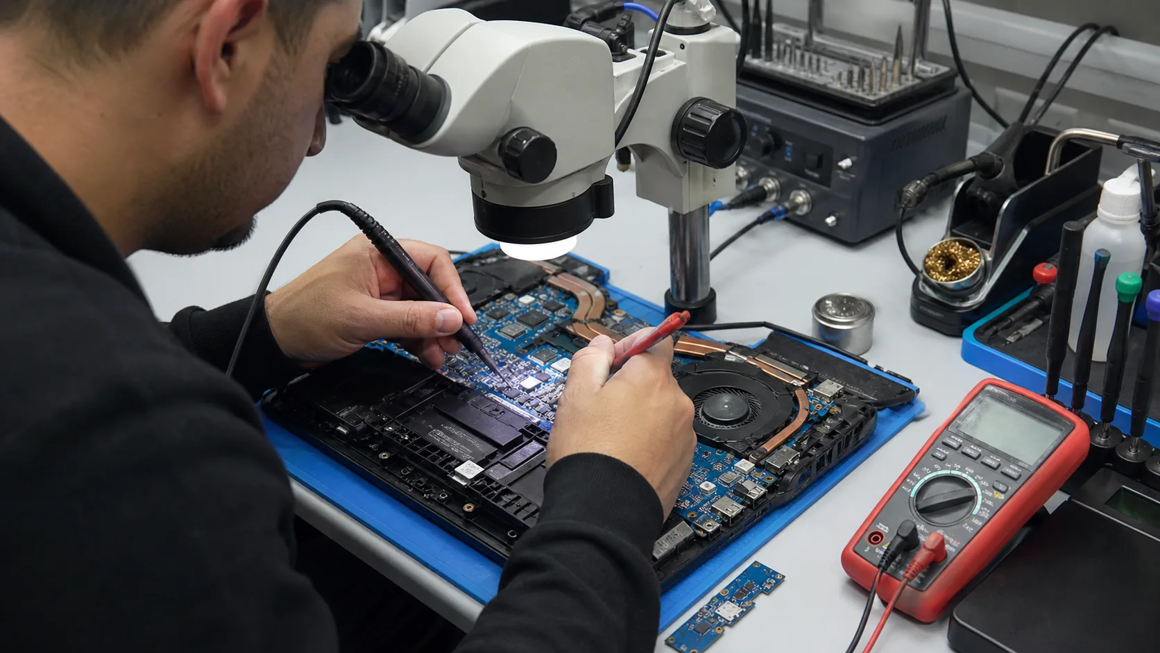 Mersin oyuncu laptop anakart VRM güç bölümü onarımı