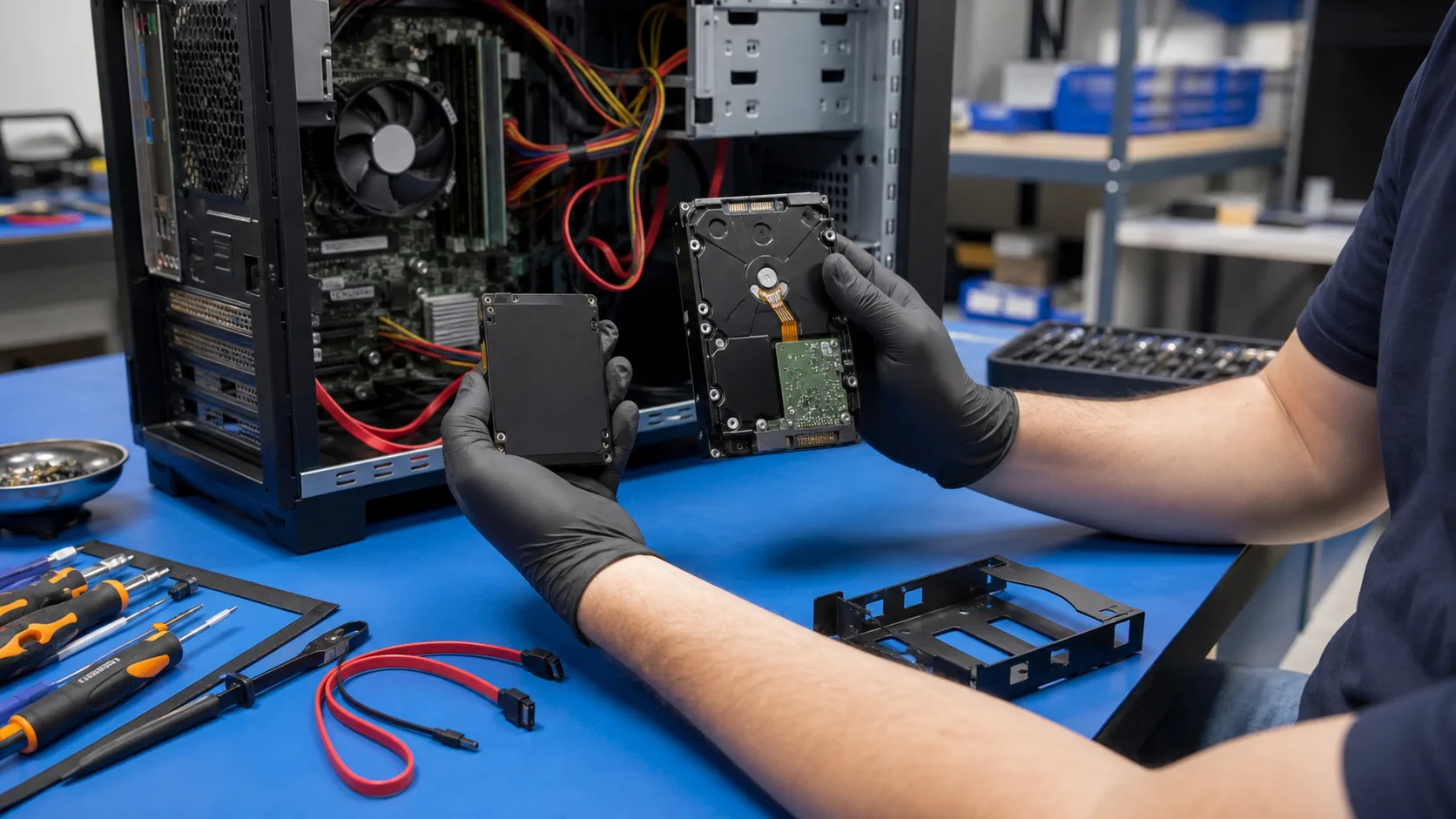 Mersin SSD ve HDD yükseltme için depolama kurulumu