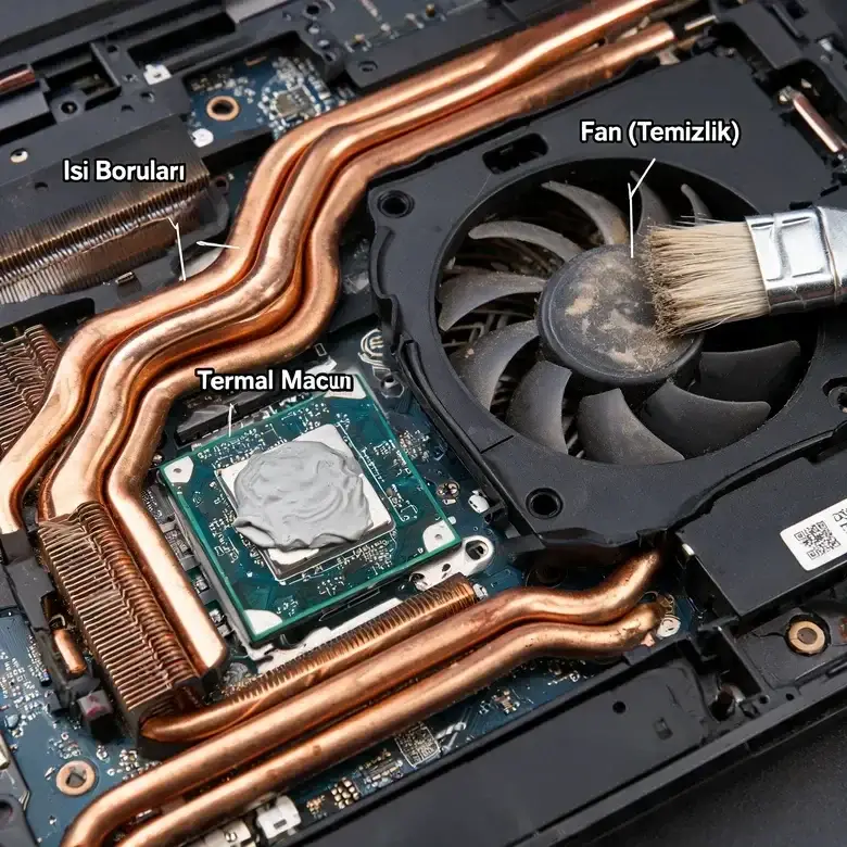 laptop ısınma sorunu ve fan temizlik hizmeti
